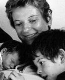 Dies ist meine Frau Birgit, links unten unsere Tochter Alina und rechts unten unser Sohn Nils!